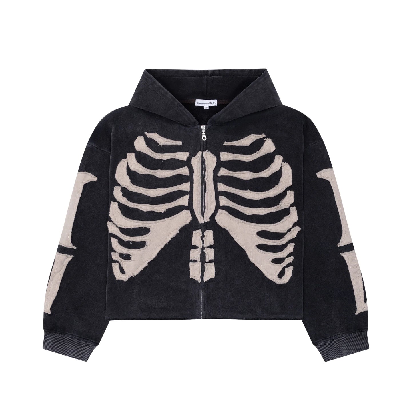 SKELETON 'BONES' ZIP UP