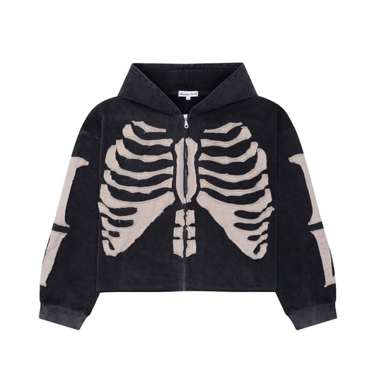 SKELETON 'BONES' ZIP UP